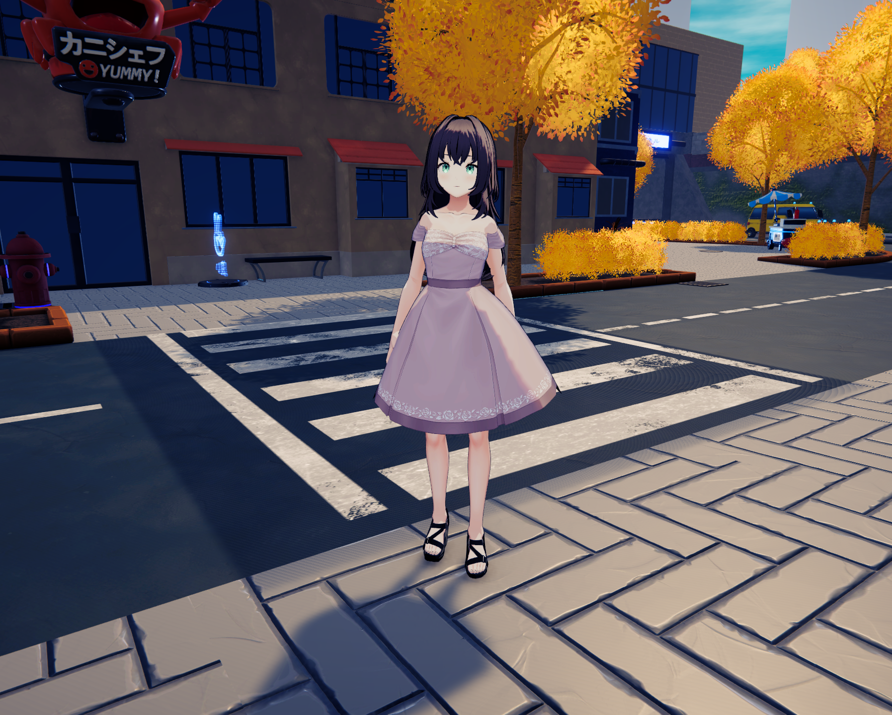 Pink dress character