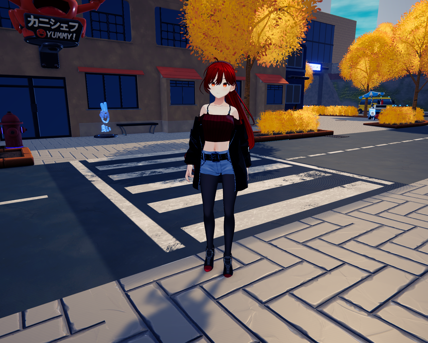Red outfit character